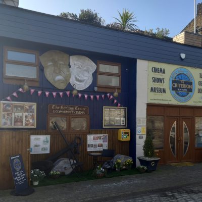 a store front at day