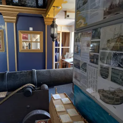 a close up of a door